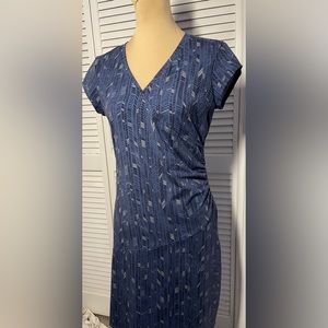Athleta V-neck Ruched Waist Athleisure Dress, Size MP